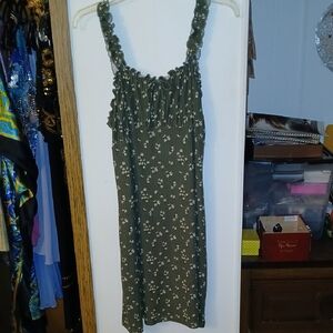 Floral Green Dress